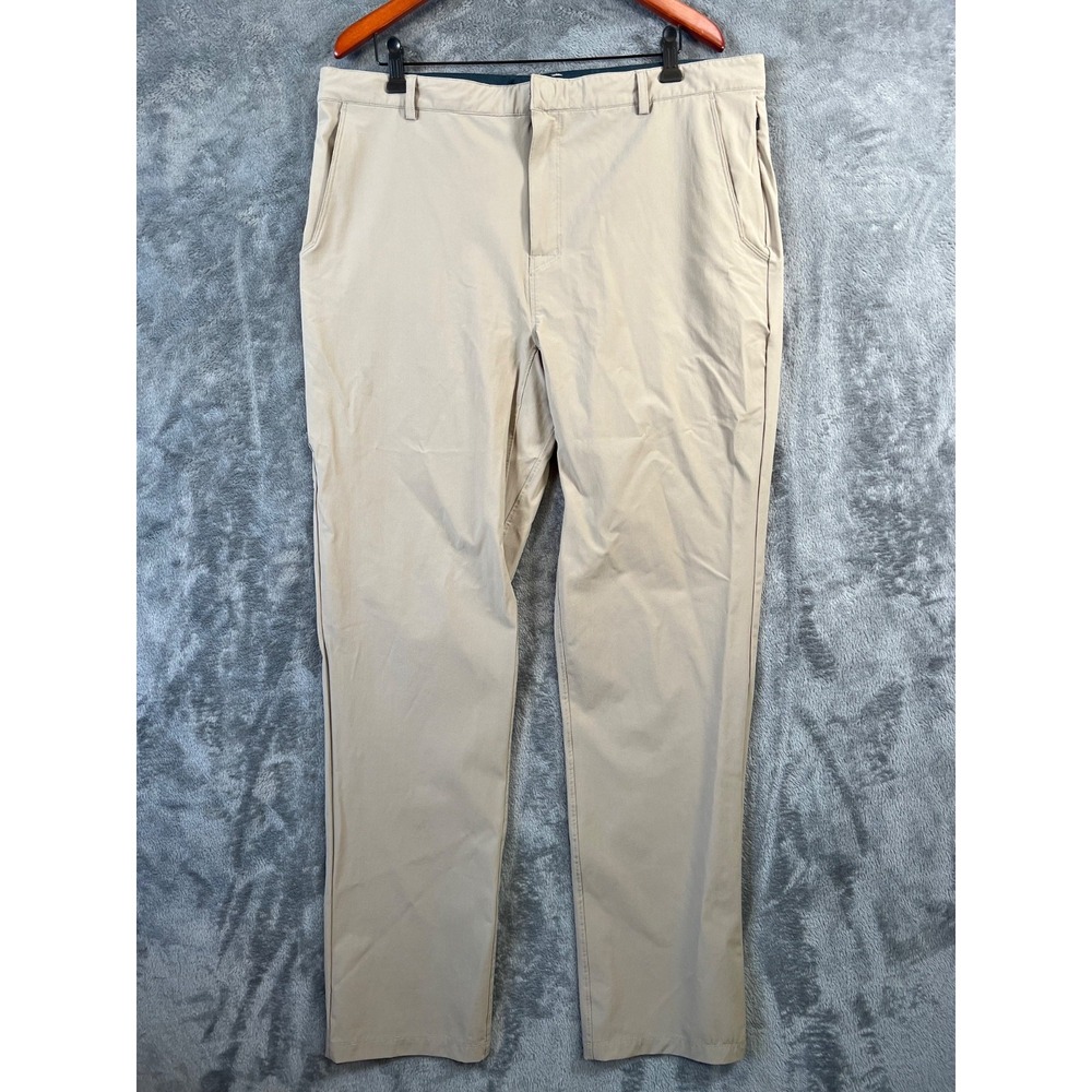 Teren Designs Adventure Pants Mens 38x34 Beige No Fly Zone Performance Stretch